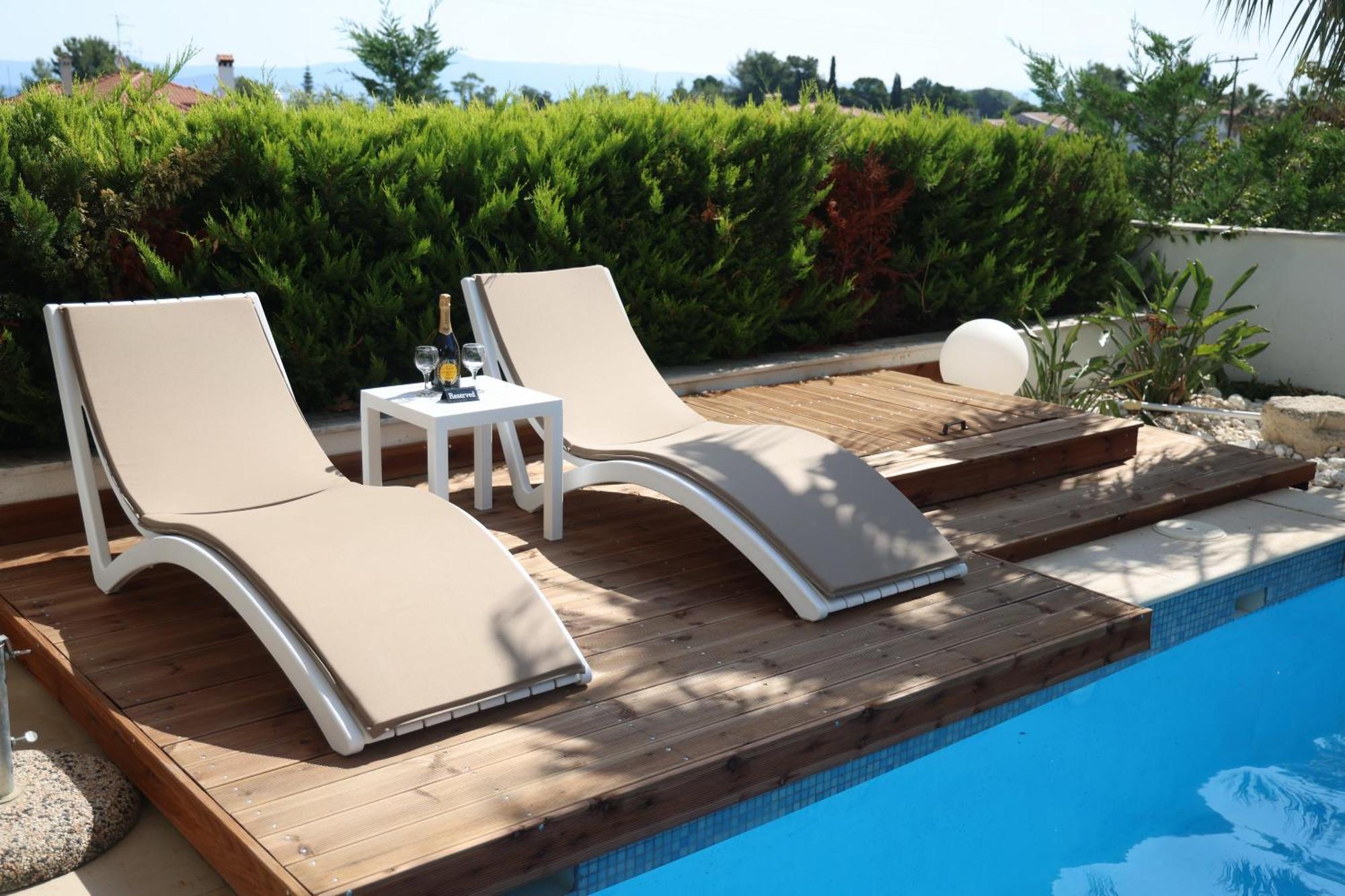 Villa Douglas - Private Pool, Bbq, 4Bdrms, View Пефкохори Экстерьер фото